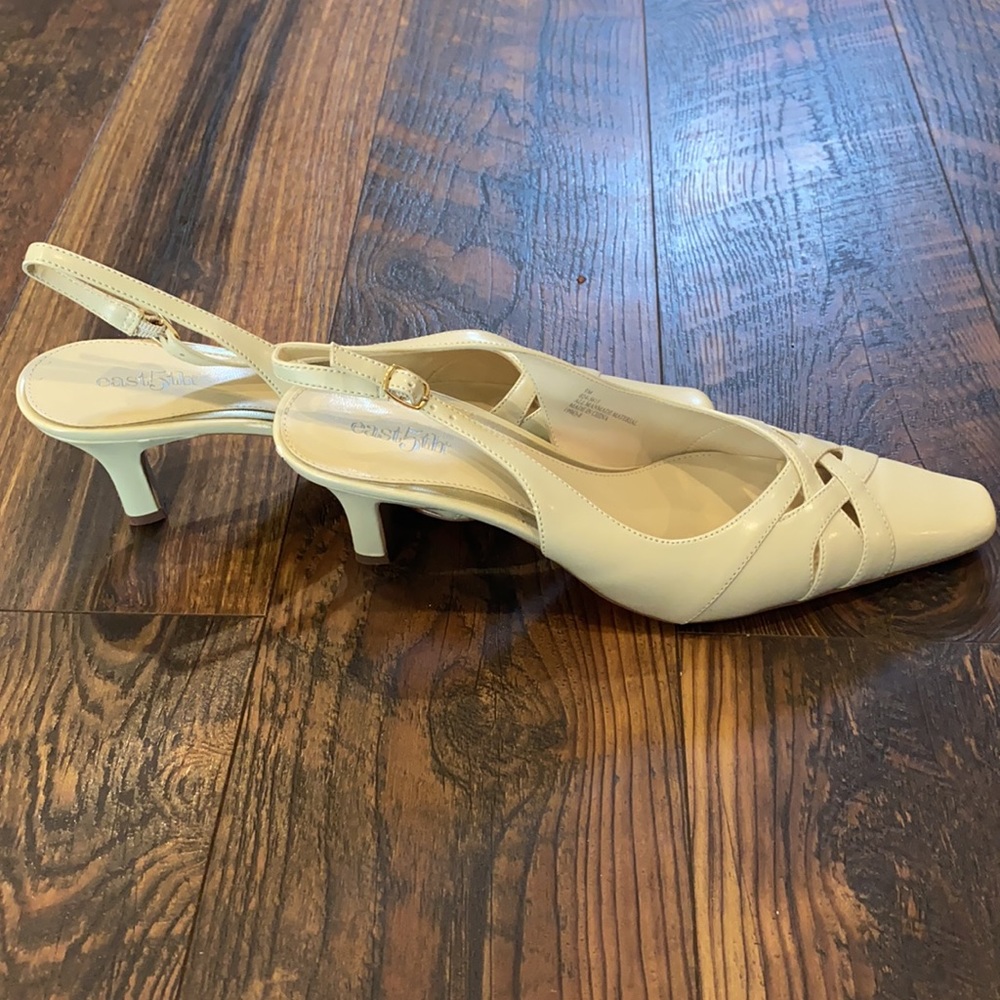 East 5th Slingback Pump Heels  Buckle Pointed Toe - Picture 7 of 7